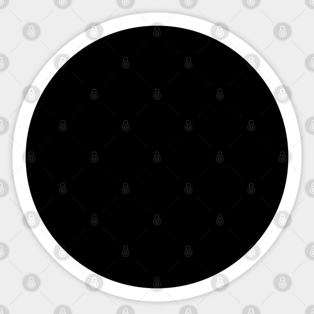 BLACK HOLE - BLACK DOT Sticker by bembureda